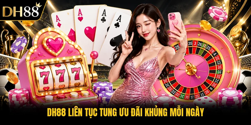 DH88 liên tục tung ưu đãi khủng mỗi ngày