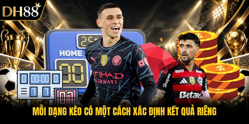 Mỗi dạng kèo có một cách xác định kết quả riêng