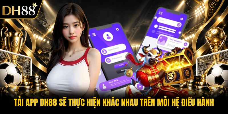 Tải app DH88 sẽ thực hiện khác nhau trên mỗi hệ điều hành